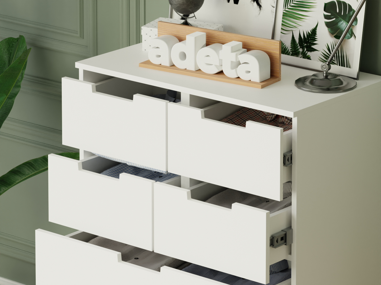 Комод Нордли 15 white ИКЕА (IKEA) изображение товара