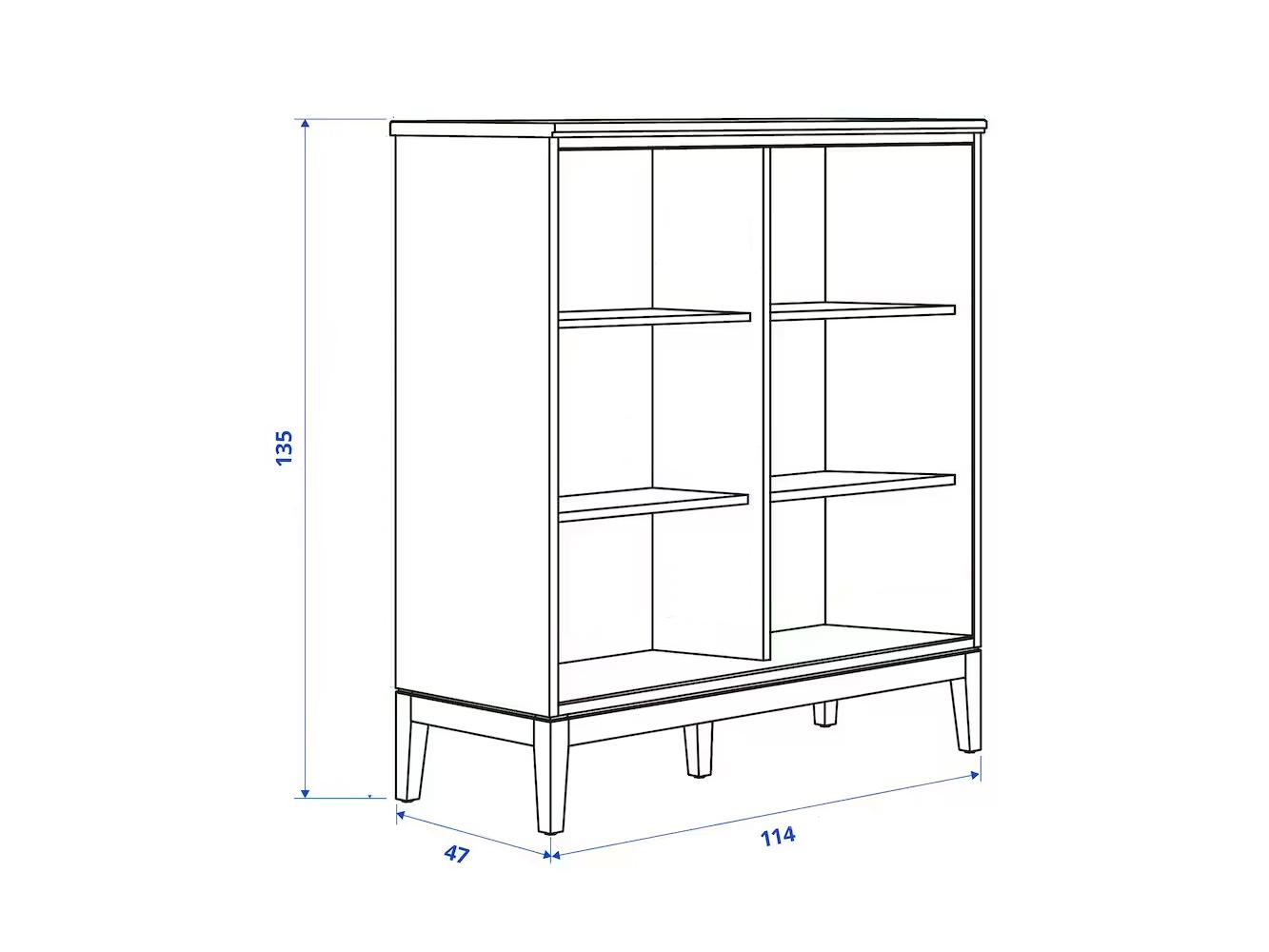 Распашной шкаф Иданас 16 white ИКЕА (IKEA) изображение товара