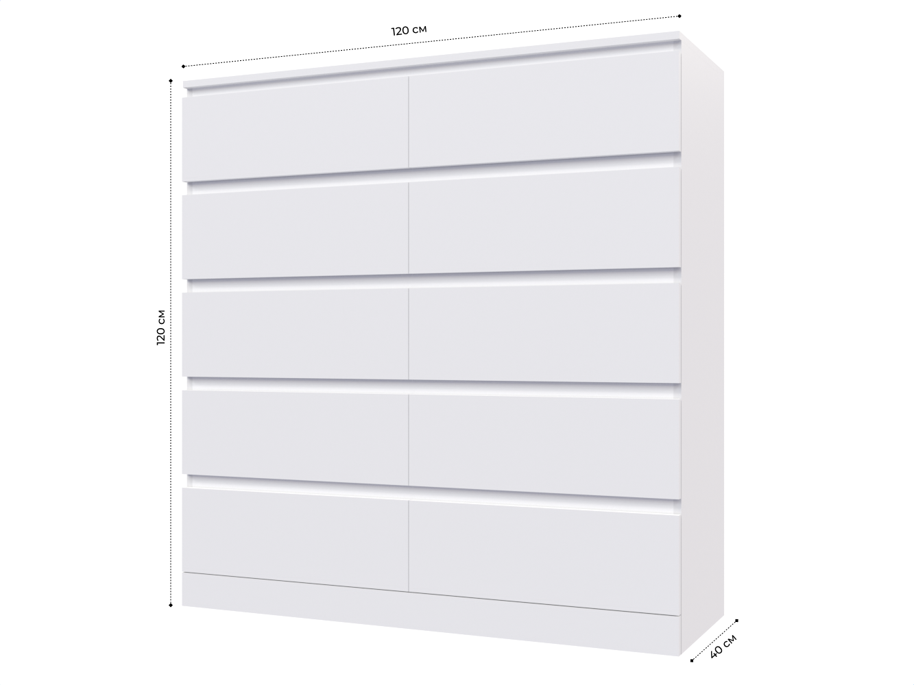 Комод Мальм 20 white ИКЕА (IKEA) изображение товара