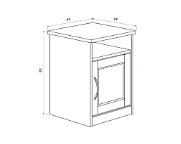 Изображение товара Прикроватная тумба Сонгесанд 213 white ИКЕА (IKEA) на сайте adeta.ru