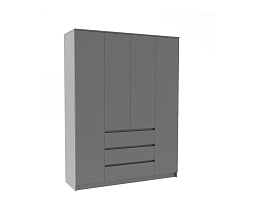 Изображение товара Распашной шкаф Мальм 315 grey ИКЕА (IKEA) на сайте adeta.ru