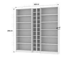 Изображение товара Стеллаж Билли 120 white ИКЕА (IKEA) на сайте adeta.ru